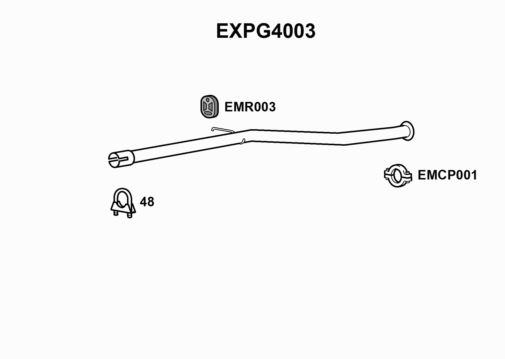 REPAIR PIPE (42.5MM ID) -  EXPG4003