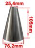 CONICAL REDUCTION 76,2/25,4MM L114 STAINLESS STEEL -  108-012