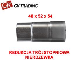 3 STEP REDUCTION W48-52-54 126MM STAINLESS STEEL - GK TRADING POLAND 108-348