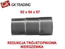 3 STEP REDUCTION W52-54-57 130MM STAINLESS STEEL - GK TRADING POLAND 108-352