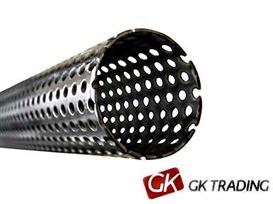 PERFORATED PIPE  Z22,0 X S0,8MM STAINLESS STEEL 1M - GK TRADING 130-021