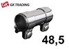 CONNECTOR PIPES 45/48,5 X 125MM STAINLESS STEEL - GK TRADING POLAND 131-617
