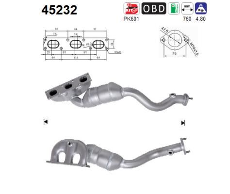 CATALYST BMW X5 00- 3.0I 24V - AS SPAIN 45232 AS