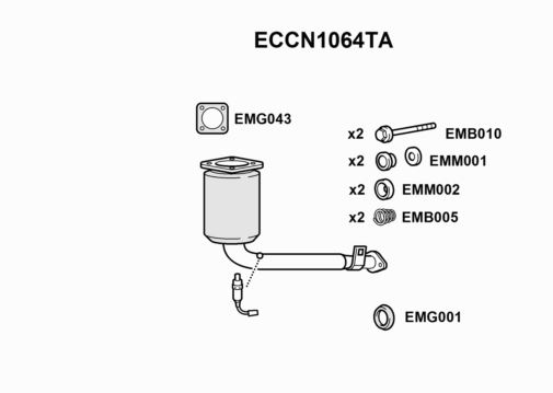 CATALYST - EUROFLO ENGLAND ECCN1064TA EF