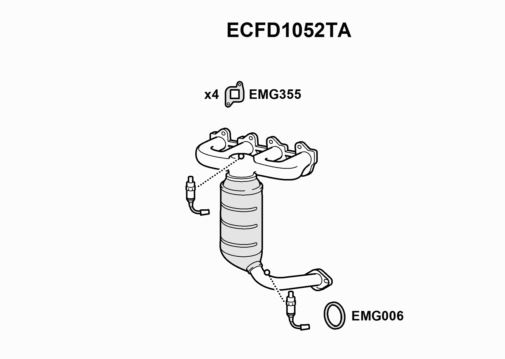 (R103) MANIFOLD CATALYST -  ECFD1052TA