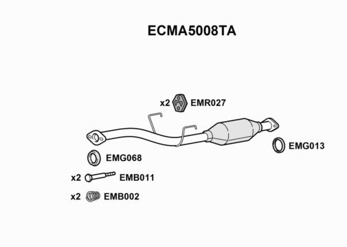 CATALYST - EUROFLO ENGLAND ECMA5008TA EF