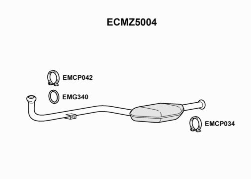 CATALYST  MERCEDES C220/C220 -  ECMZ5004