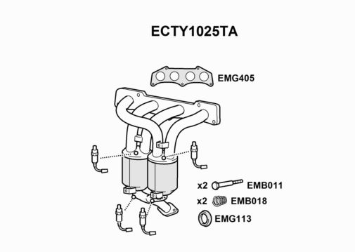 CATALYST - EUROFLO ENGLAND ECTY1025TA EF