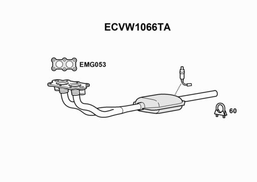 CATALYST - EUROFLO ENGLAND ECVW1066TA EF