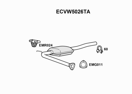CATALYST - EUROFLO ENGLAND ECVW5026TA EF