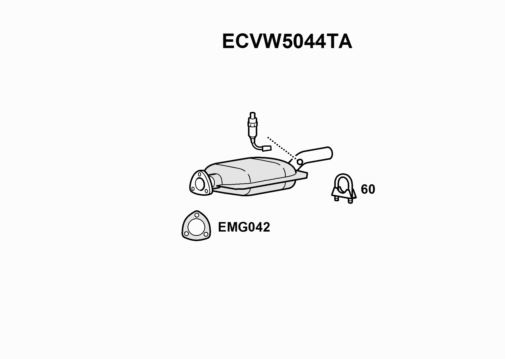 CATALYST - EUROFLO ENGLAND ECVW5044TA EF