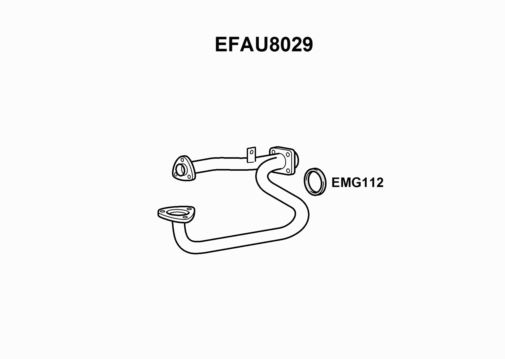 EXHAUST PIPE - EUROFLO ENGLAND EFAU8029 EF