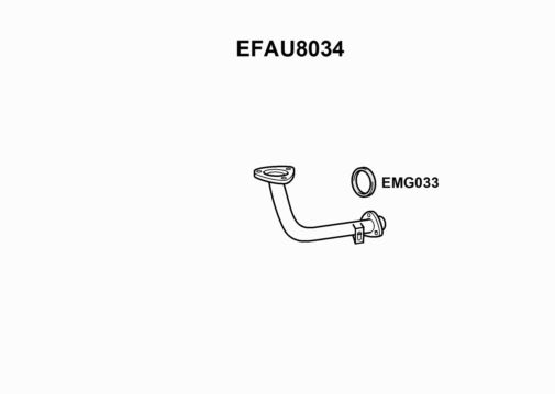 EXHAUST PIPE - EUROFLO ENGLAND EFAU8034 EF
