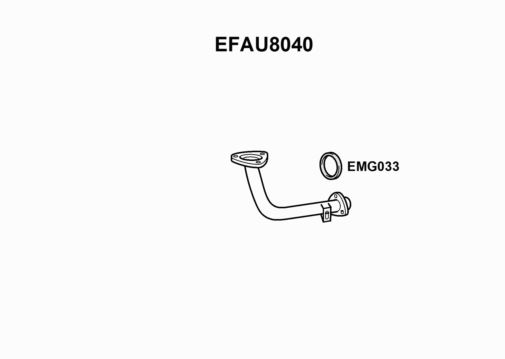 EXHAUST PIPE - EUROFLO ENGLAND EFAU8040 EF