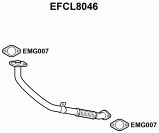 EXHAUST PIPE - EUROFLO ENGLAND EFCL8046 EF