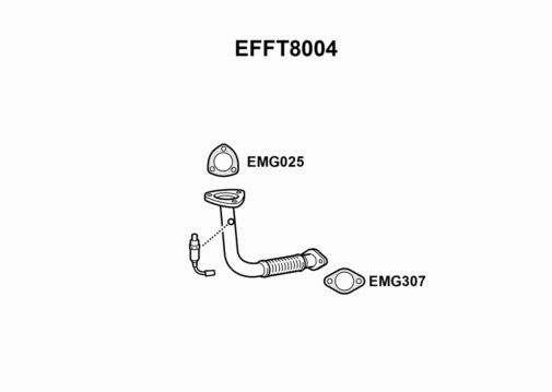 FRONT PIPE -  EFFT8004