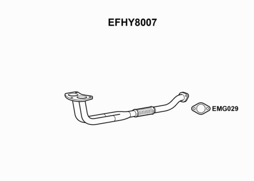 EXHAUST PIPE - EUROFLO ENGLAND EFHY8007 EF