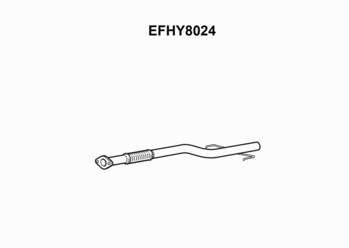EXHAUST PIPE - EUROFLO ENGLAND EFHY8024