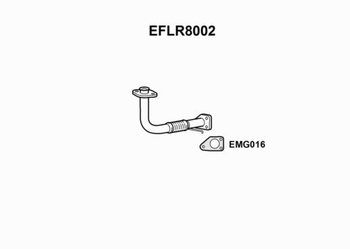 EXHAUST PIPE - EUROFLO ENGLAND EFLR8002 EF