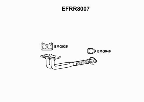 TWIN FRONT PIPE -  EFRR8007