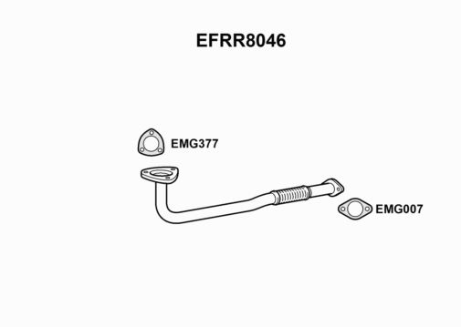 SINGLE FRONT PIPE -  EFRR8046