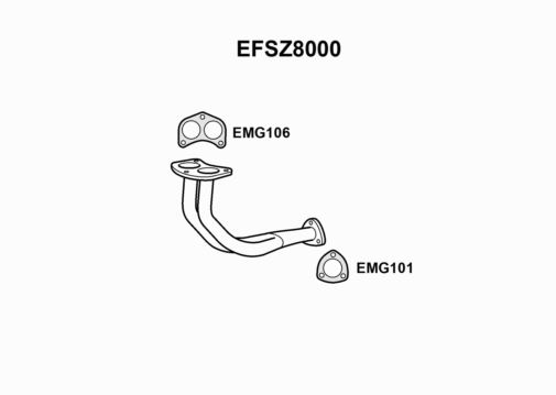 EXHAUST PIPE - EUROFLO ENGLAND EFSZ8000