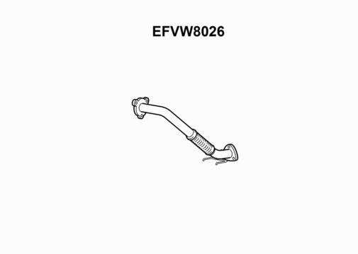 EXHAUST PIPE - EUROFLO ENGLAND EFVW8026 EF