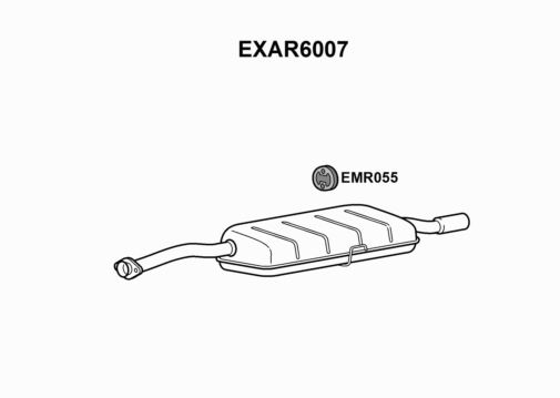 TŁUMIK - EUROFLO ENGLAND EXAR6007 EF