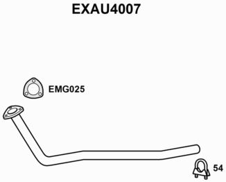 EXHAUST PIPE - EUROFLO ENGLAND EXAU4007 EF