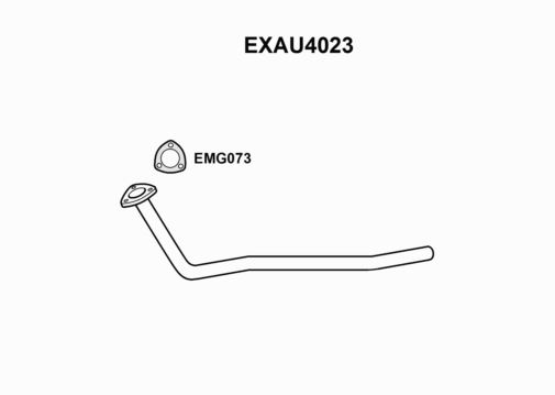 EXHAUST PIPE - EUROFLO ENGLAND EXAU4023 EF