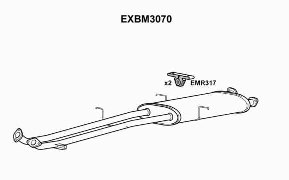 TŁUMIK - EUROFLO ENGLAND EXBM3070 EF