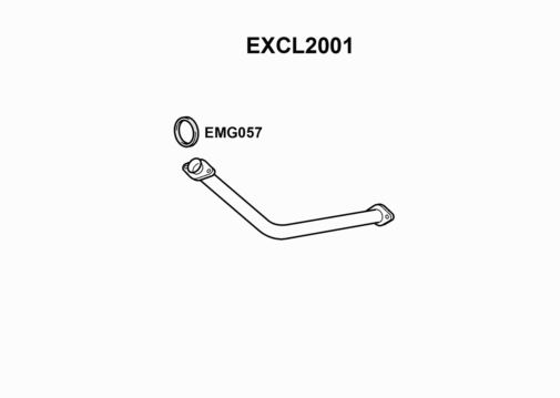 EXHAUST PIPE - EUROFLO ENGLAND EXCL2001 EF
