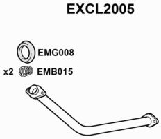 EXHAUST PIPE - EUROFLO ENGLAND EXCL2005 EF