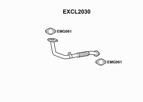 EXHAUST PIPE - EUROFLO ENGLAND EXCL2030 EF