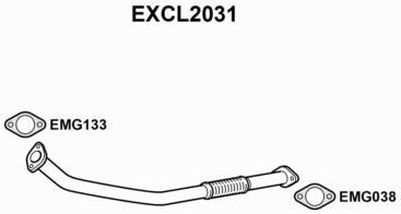 EXHAUST PIPE - EUROFLO ENGLAND EXCL2031 EF