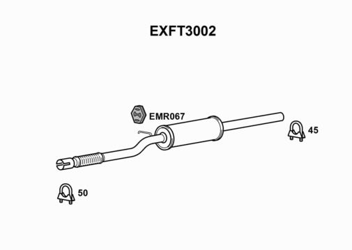 MUFFLER & FLEX - EUROFLO ENGLAND EXFT3002 EF