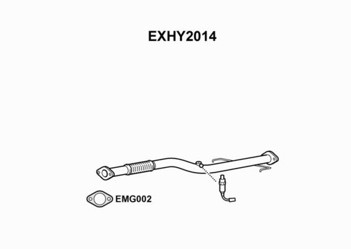 EXHAUST PIPE - EUROFLO ENGLAND EXHY2014 EF