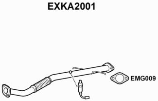 EXHAUST PIPE - EUROFLO ENGLAND EXKA2001 EF