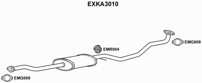 MUFFLER - EUROFLO ENGLAND EXKA3010 EF