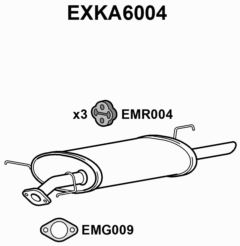 TŁUMIK - EUROFLO ENGLAND EXKA6004 EF