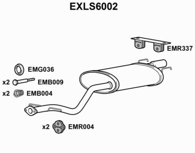 MUFFLER - EUROFLO ENGLAND EXLS6002 EF