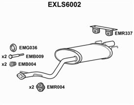 TŁUMIK - EUROFLO ENGLAND EXLS6002 EF