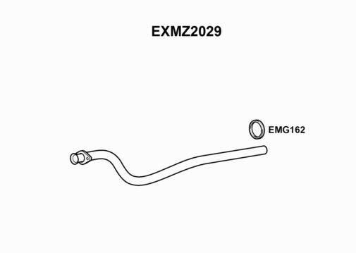 EXHAUST PIPE - EUROFLO ENGLAND EXMZ2029 EF