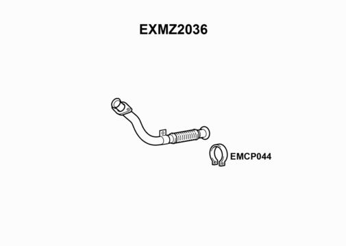 FRONT PIPE -  EXMZ2036