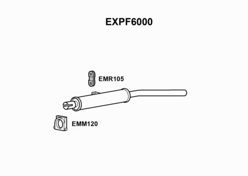 MUFFLER - EUROFLO ENGLAND EXPF6000 EF