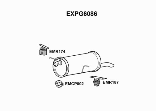 TŁUMIK - EUROFLO ENGLAND EXPG6086 EF
