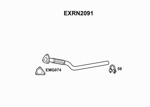 FRONT PIPE -  EXRN2091