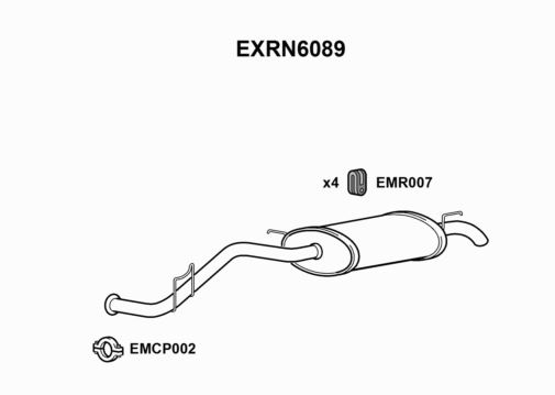 TŁUMIK - EUROFLO ENGLAND EXRN6089 EF