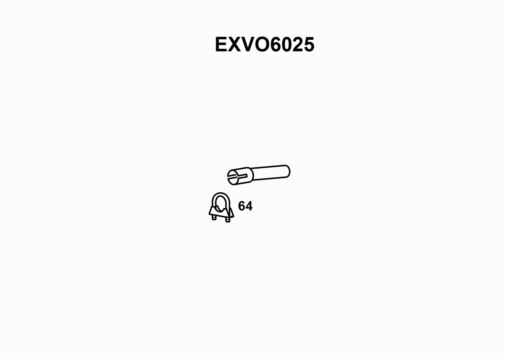 EXHAUST PIPE - EUROFLO ENGLAND EXVO6025 EF
