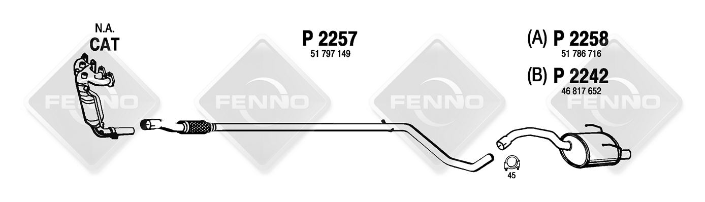 EXHAUST PIPE - FENNOSTEEL FINLAND P2257